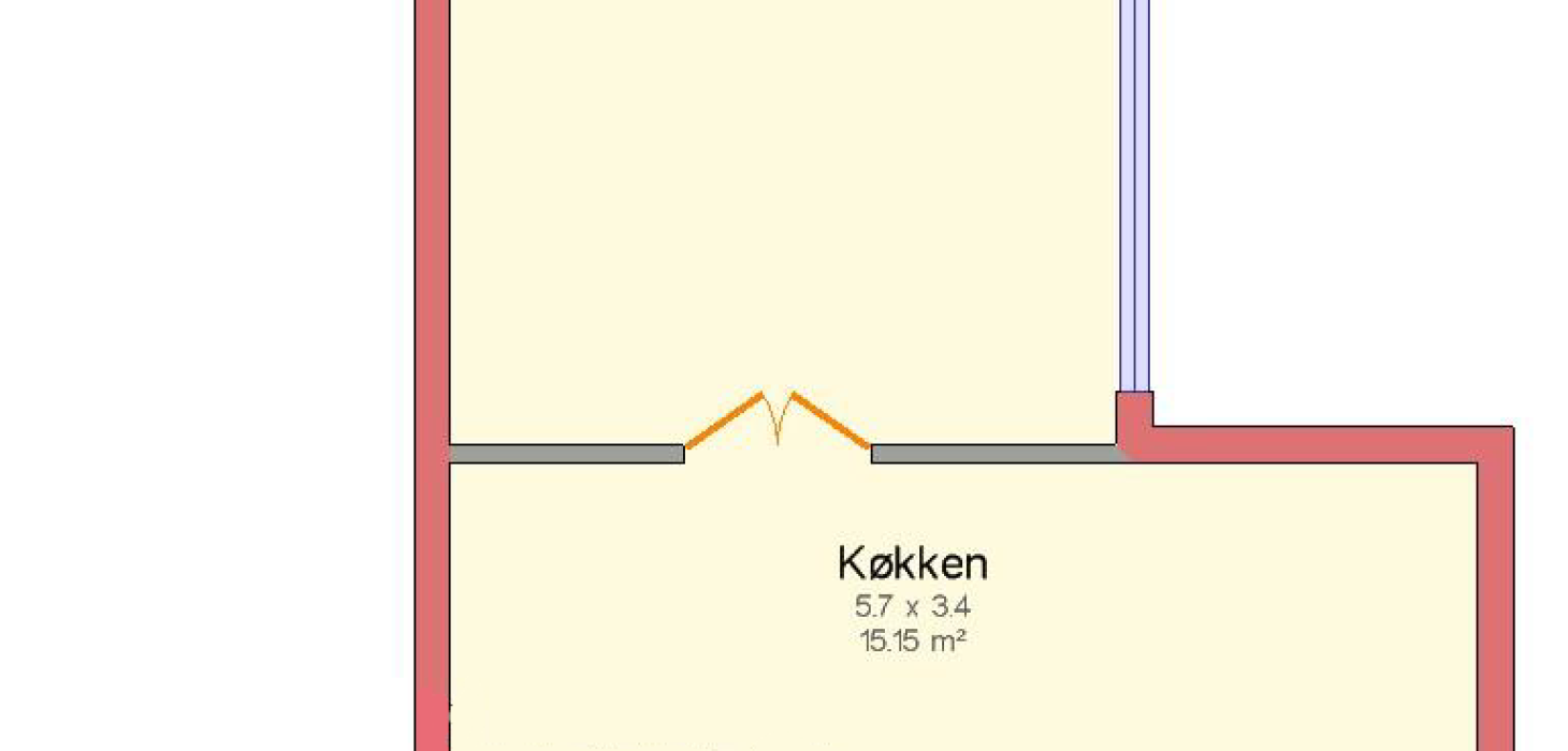 Kongevejen 56E, st. tv., - Plantegning fra forsikring